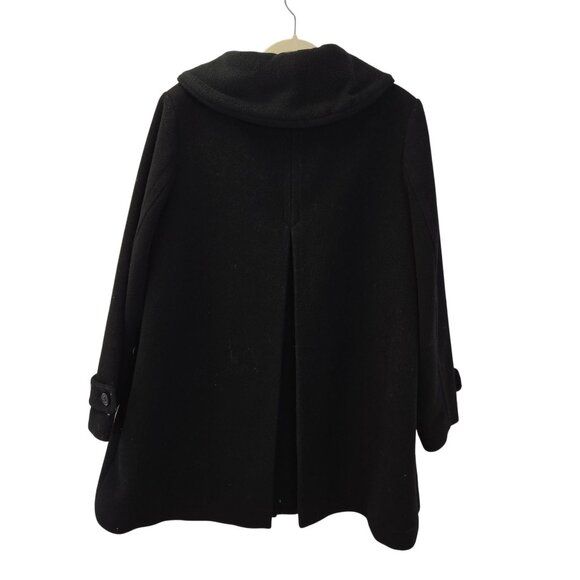 Lands' End Wool Blend Fleece Collar Swing Coat Size 2XL (est) - Picture 2 of 7